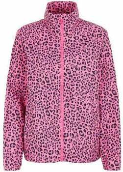 Takki J.Lindeberg Lilyth Wind Tech Womens Jacket Pink Leopard L - 1