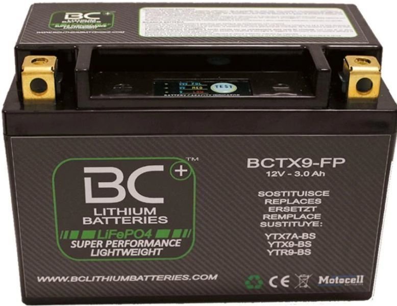 Batteri til motorcykler BC Battery BCTX9-FP Lithium