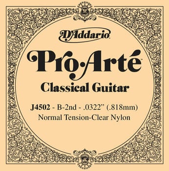 Különálló klasszikus gitárhúr D'Addario J 4502 Különálló klasszikus gitárhúr - 1