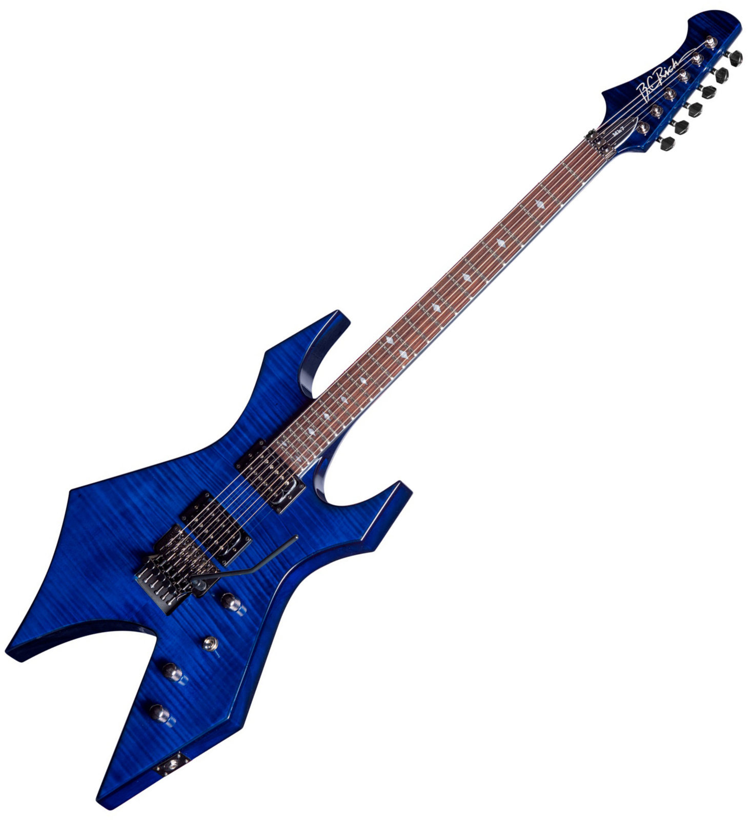 Guitare électrique BC RICH MK7 Warlock Transparent Cobalt Blue