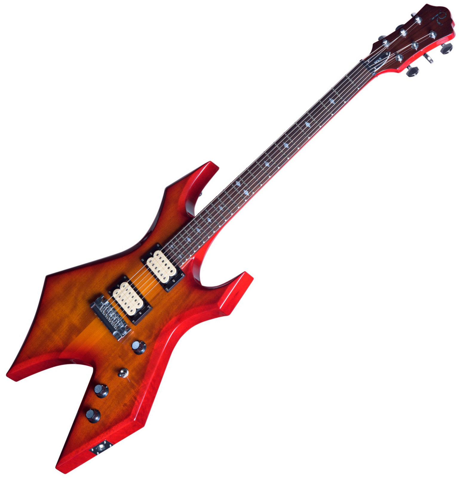 Guitarra eléctrica BC RICH MK9D Warlock Cherry Red Sunburst w/case