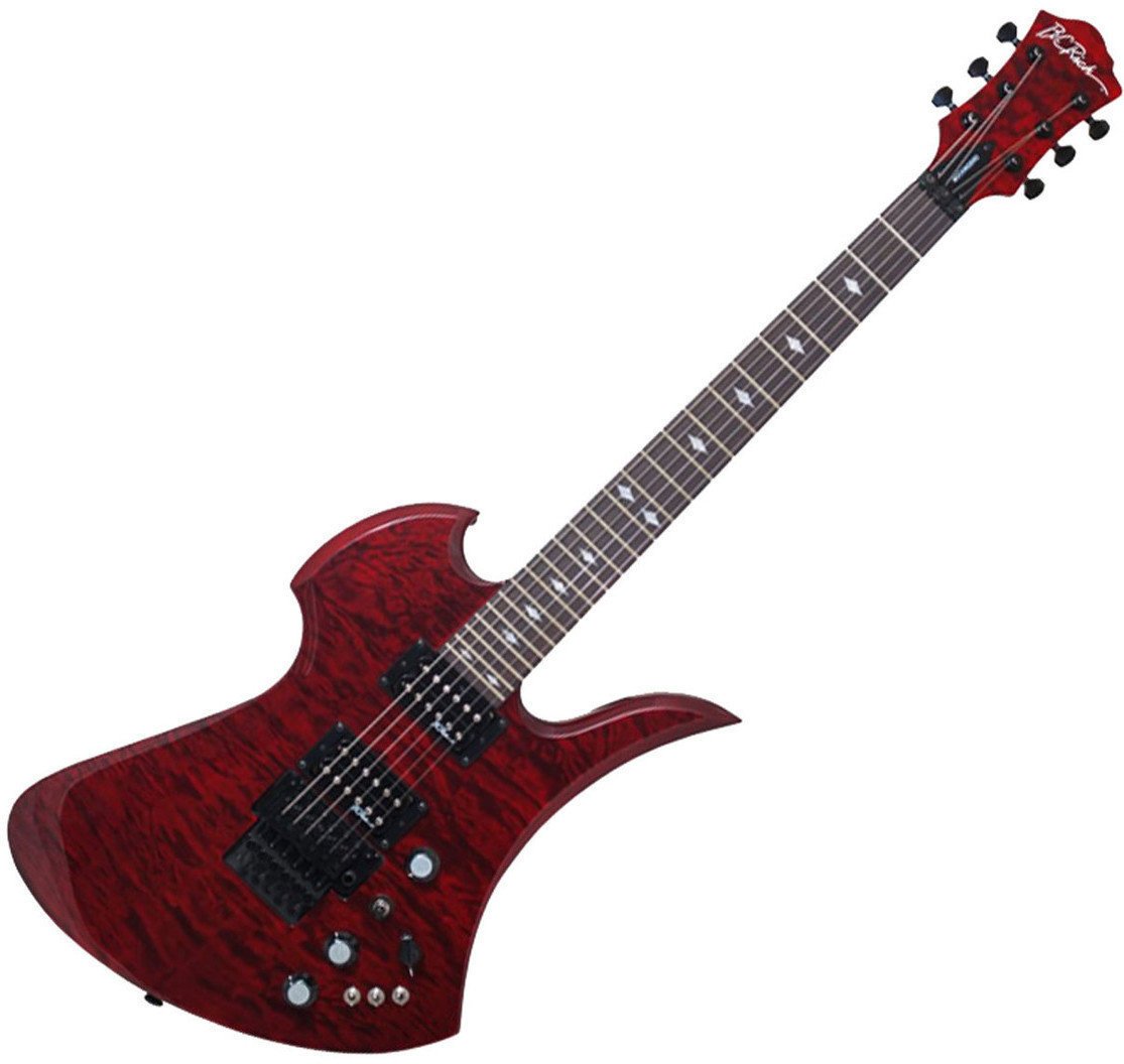 Elektrische gitaar BC RICH MK11D Mockingbird Transparent Black Cherry w/case