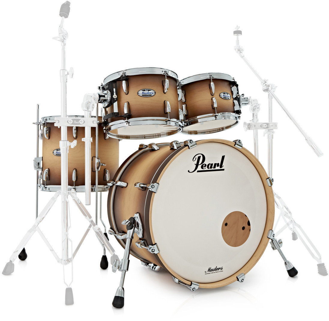 Akoestisch drumstel Pearl MCT924XEP-C351 Masters Complete Satin Natural