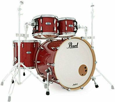 Batterie acoustique Pearl MCT924XEFP Masters Complete Inferno Red Sparkle - 1