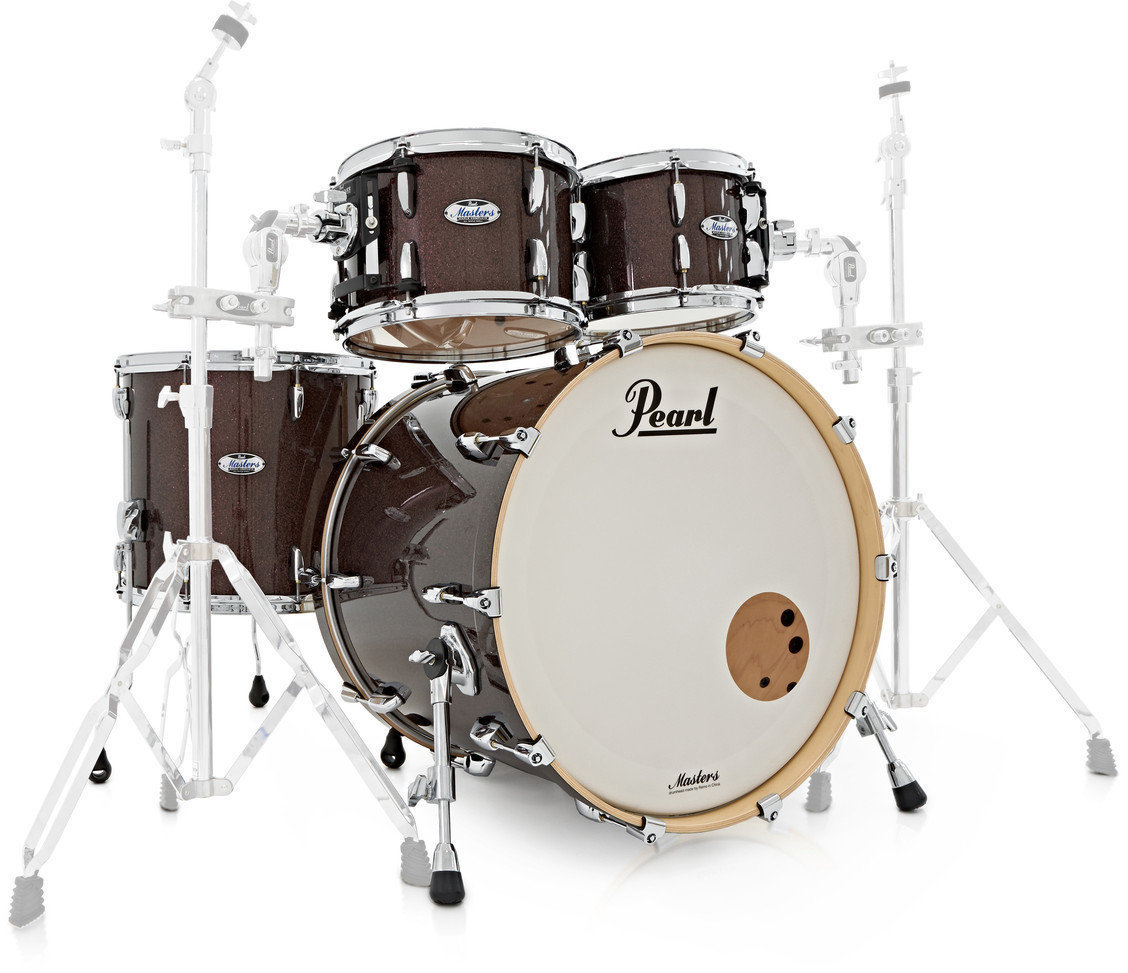 Akoestisch drumstel Pearl MCT924XEFP-C329 Masters Complete Burnished Bronze Sparkle