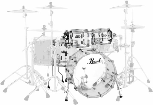 Акустични барабани-комплект Pearl CRB504P-C730 Crystal Beat Ultra Clear - 1