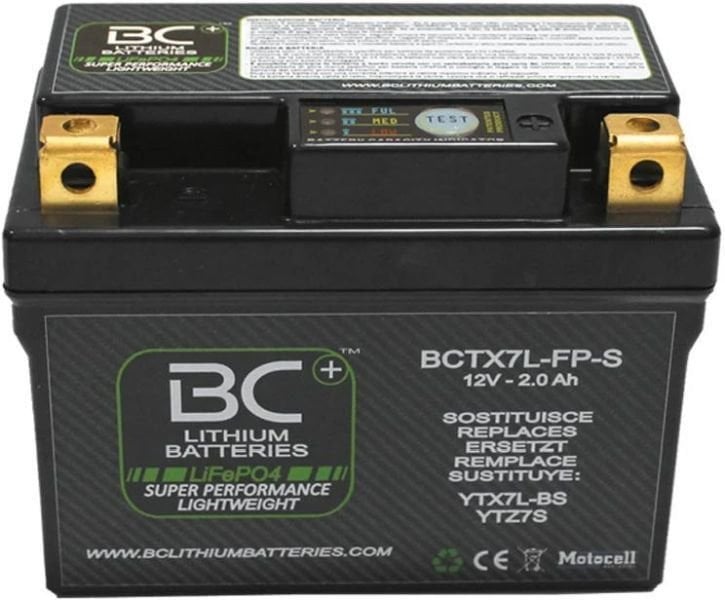 Motorcykel batteri BC Battery BCTX7L-FP-S Lithium