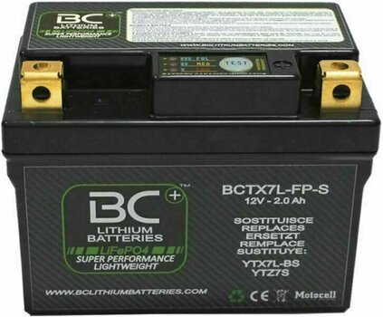 Motorcycle Charger / Battery BC Battery BCTX7L-FP-S Lithium Battery - 1