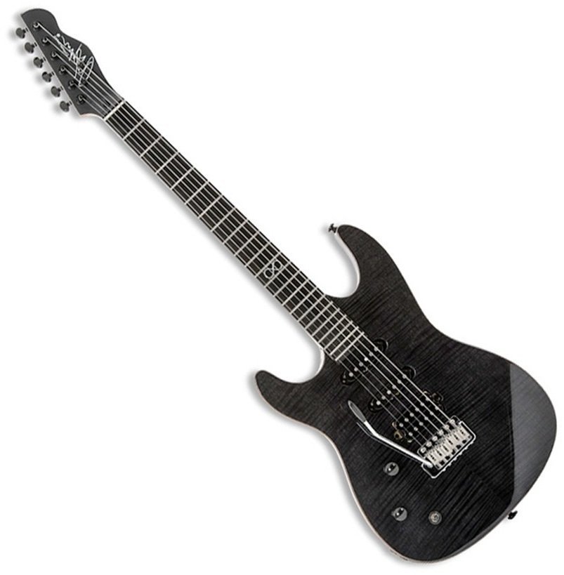 Guitarra eléctrica para zurdos Chapman Guitars ML-1 Left Handed Trans Black