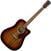 electro-acoustic guitar Fender CD-140SCE Dreadnought All-Mahogany Shaded Edge Burst