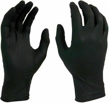 Pomôcka na čistenie Lindemann Nitrile Gloves Black 100 pcs L - 1