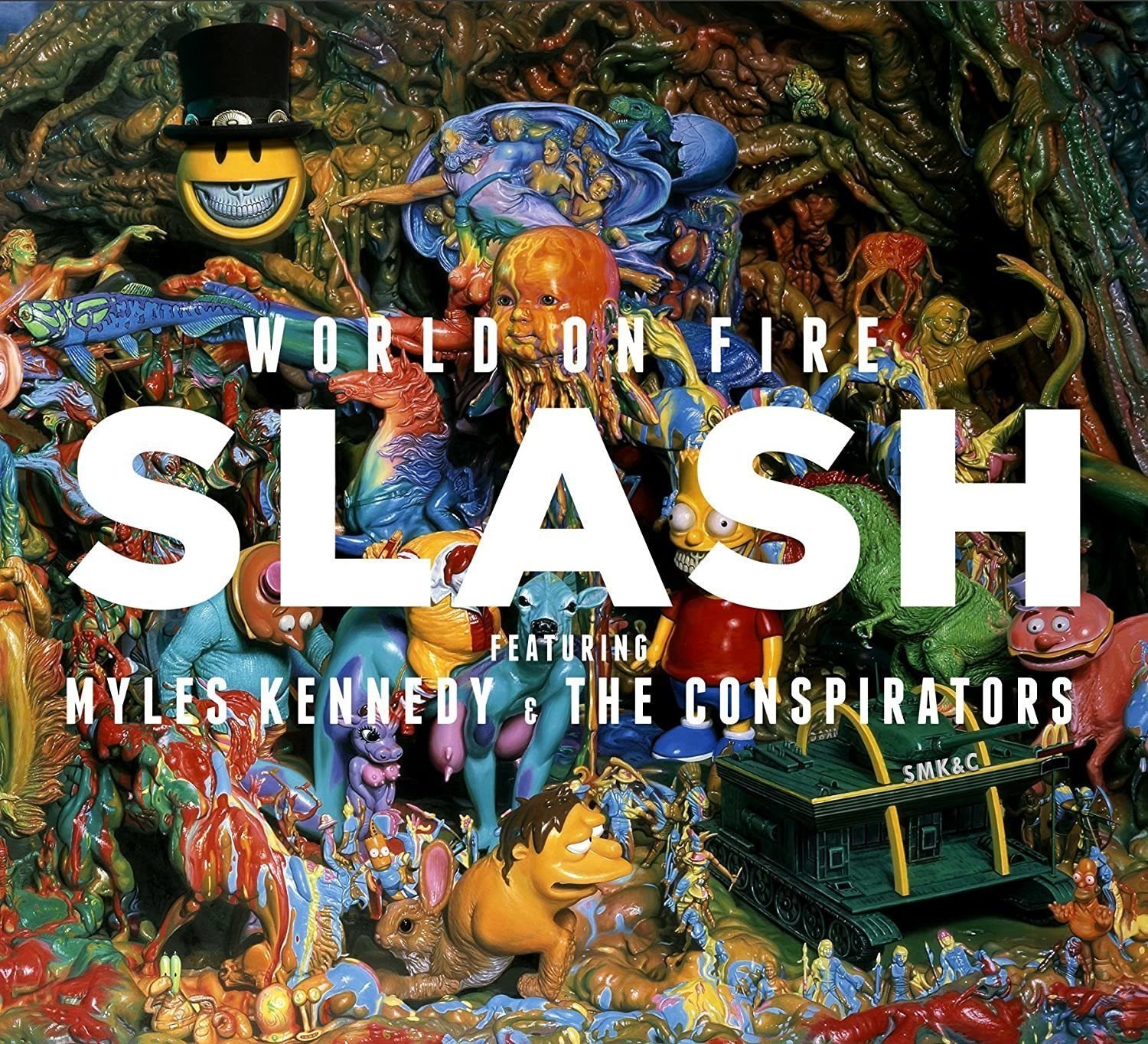 Schallplatte Slash - World On Fire  (Red Vinyl) (Limiited Edition) (LP)