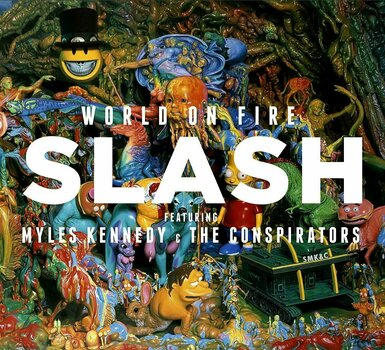 Disco de vinilo Slash - World On Fire  (Red Vinyl) (Limiited Edition) (LP) - 1