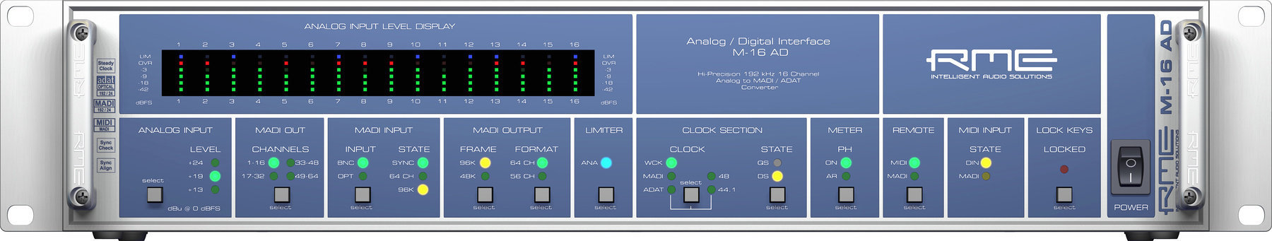Digitale audiosignaalconverter RME M-16 AD