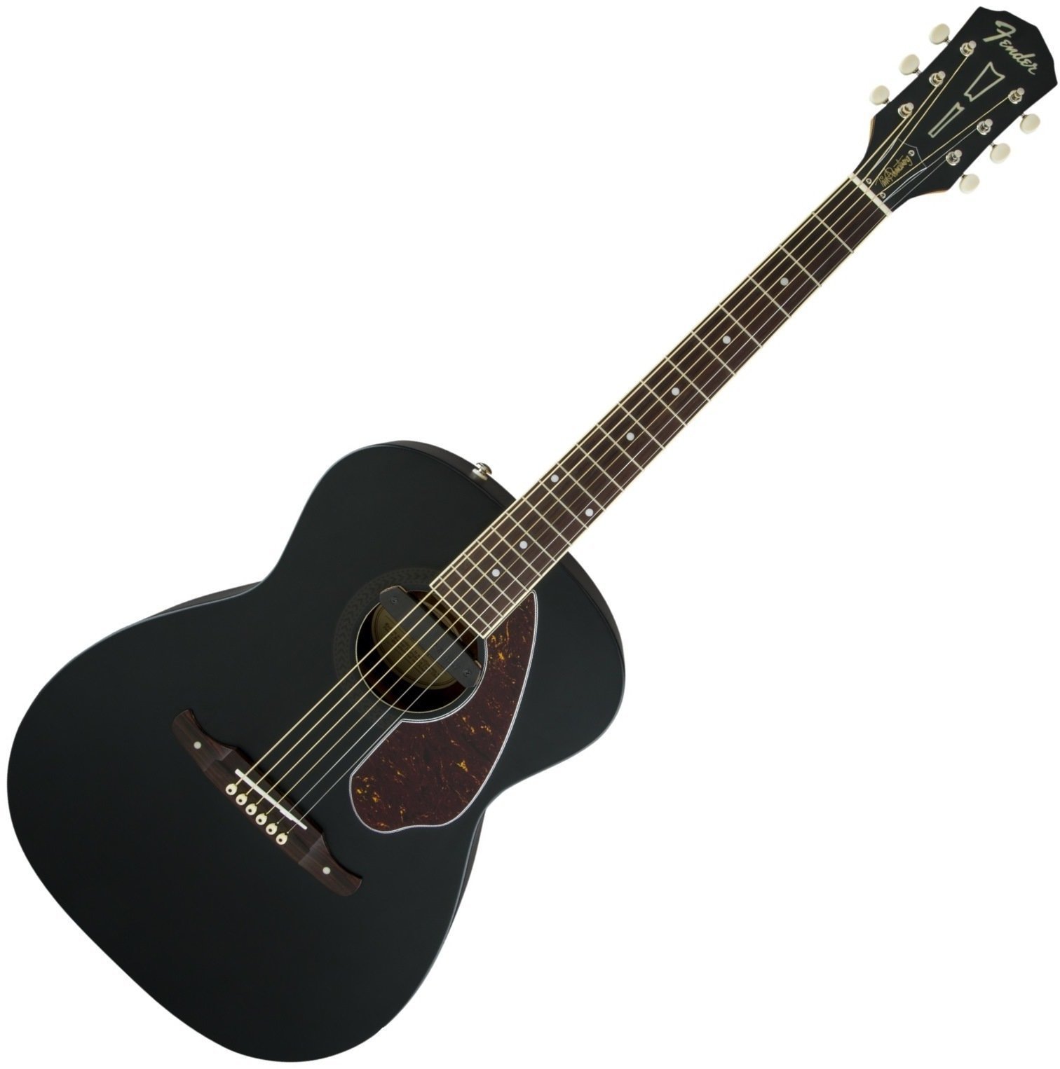 Elektro-akoestische gitaar Fender Tim Armstrong Deluxe with Case Black