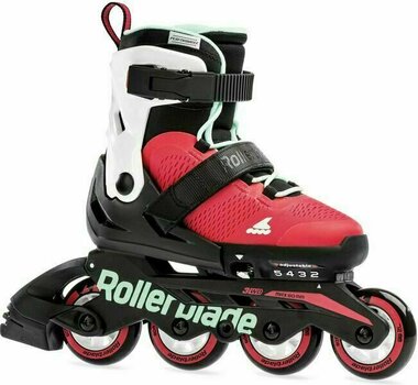 Patine în linie Rollerblade Arrow G Raspberry/Neomint 230 - 1