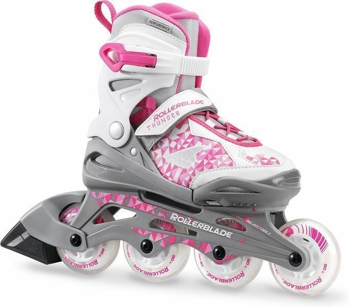 Rolschaatsen Rollerblade Thunder G Silver/Pink 160