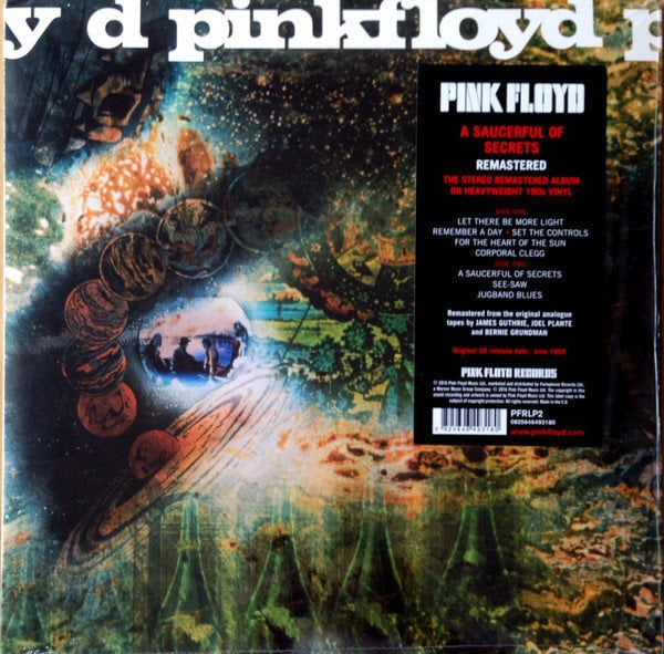 Vinyl Record Pink Floyd - A Saucerful Of Secrets - 2011 Remastered (LP)