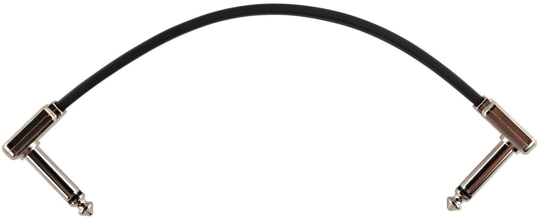Propojovací kabel, Patch kabel Ernie Ball P06226 Černá 15 cm Lomený - Lomený