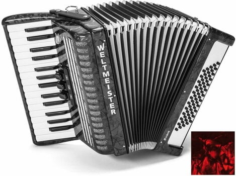 Piano accordion
 Weltmeister Rubin 30/60/II/3 MT Red Piano accordion
 - 1