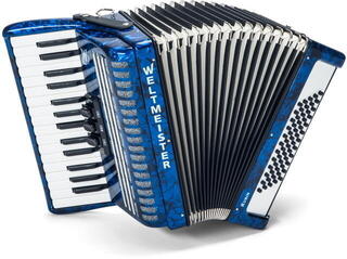 Piano accordion Weltmeister Rubin 30/60/II/3 MT Piano accordion Blue