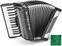 Piano accordion
 Weltmeister Rubin 30/60/II/3 MT Green Piano accordion
