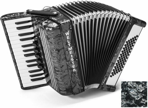 Piano accordion
 Weltmeister Juwel 30/72/III/5 MT Grey Piano accordion
 - 1