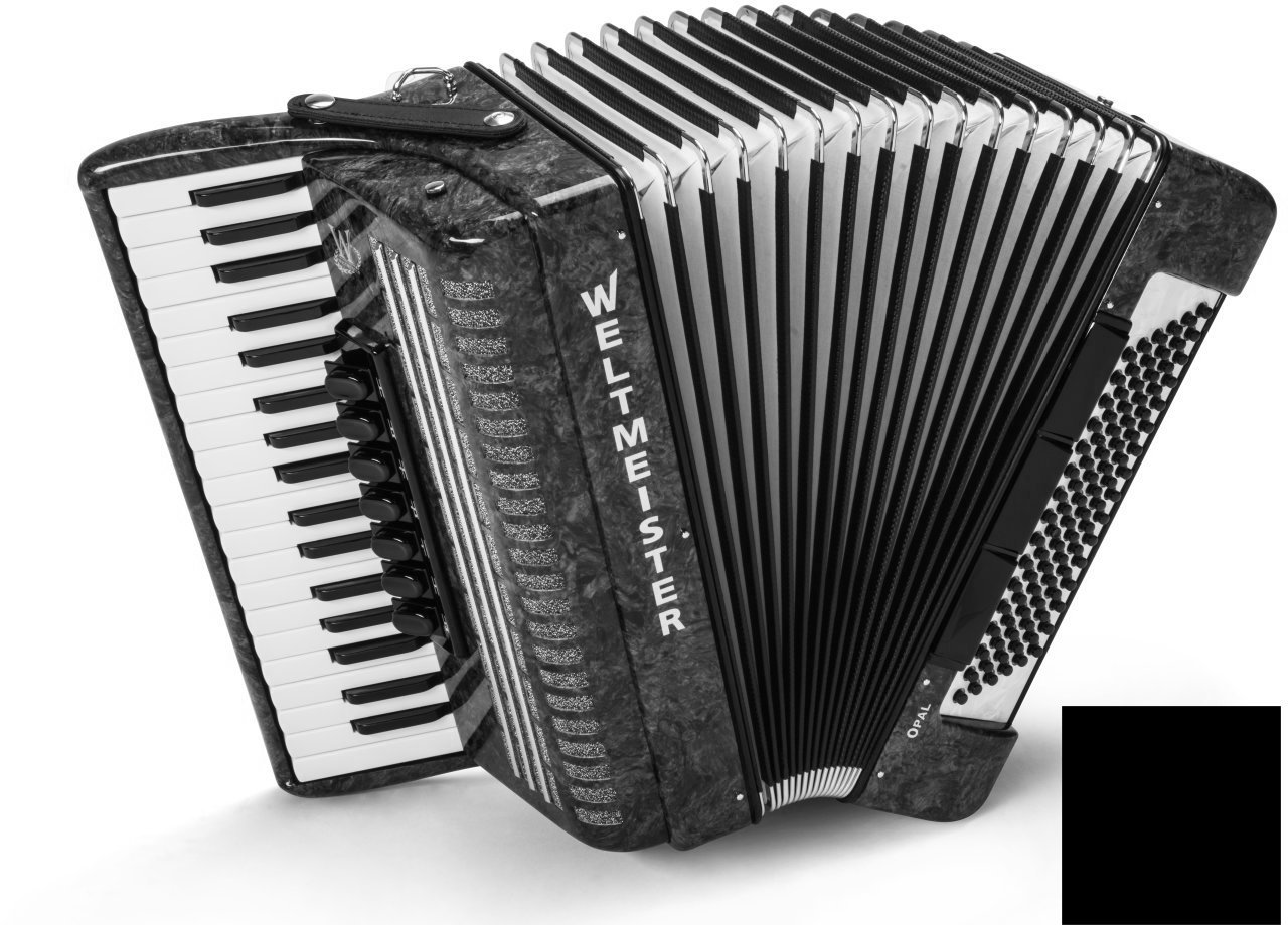Piano accordion
 Weltmeister Opal 37/96/III/7/3 MT Black Piano accordion
