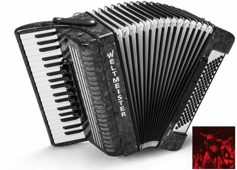 Piano accordion
 Weltmeister Opal 37/96/III/7/3 MT Red Piano accordion
 - 1
