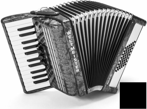 Piano accordion
 Weltmeister Perle 26/48/II/3 Black Piano accordion
 - 1