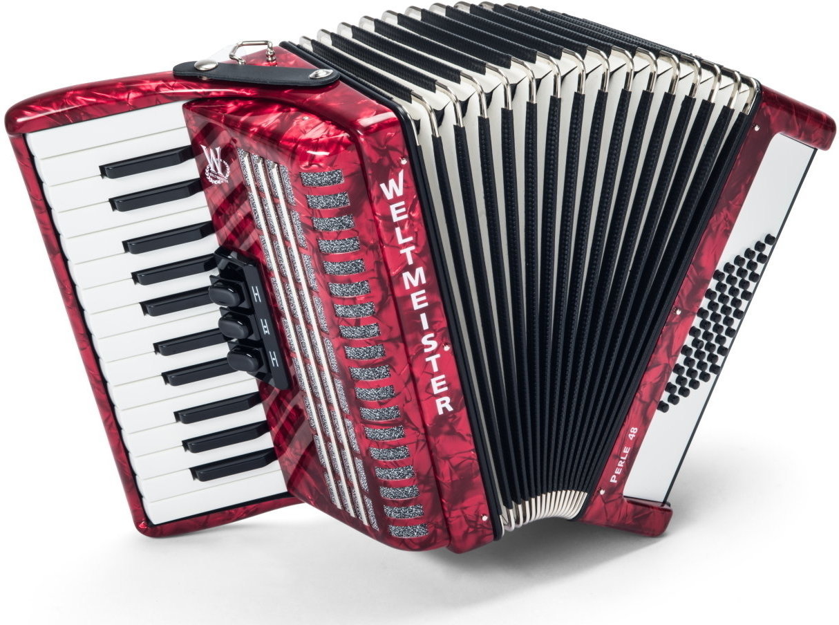 Piano accordion
 Weltmeister Perle 26/48/II/3 Red Piano accordion

