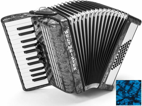 Piano accordion
 Weltmeister Perle 26/48/II/3 Blue Piano accordion
 - 1
