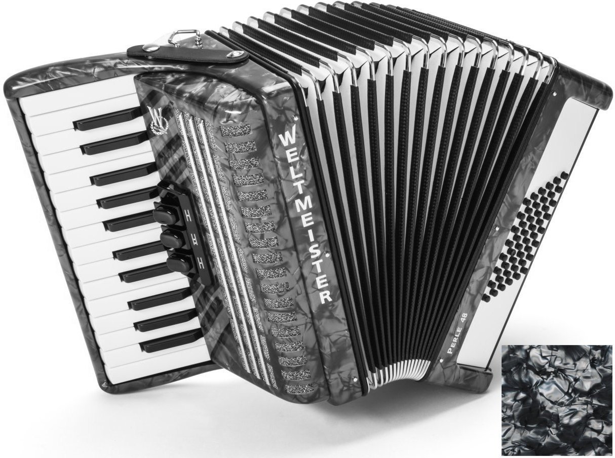 Piano accordion
 Weltmeister Perle 26/48/II/3 Grey Piano accordion
