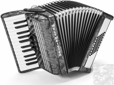 Piano accordion
 Weltmeister Perle 26/48/II/3 White Piano accordion
 - 1