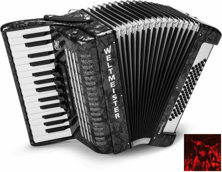Piano accordion
 Weltmeister Kristall 30/60/III/5 Red Piano accordion
 - 1