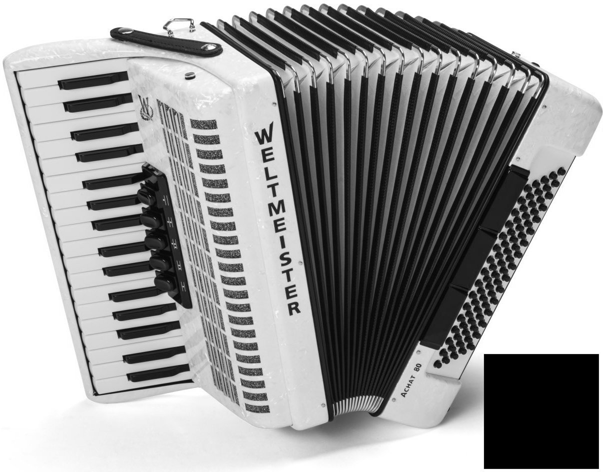 Piano accordion
 Weltmeister Achat 80 34/80/III/5/3 Black Piano accordion
