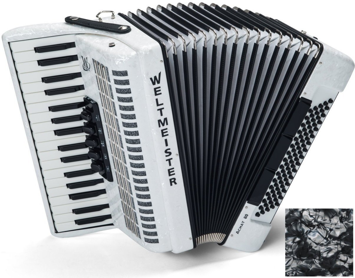 Piano accordion
 Weltmeister Achat 80 34/80/III/5/3 Grey Piano accordion
