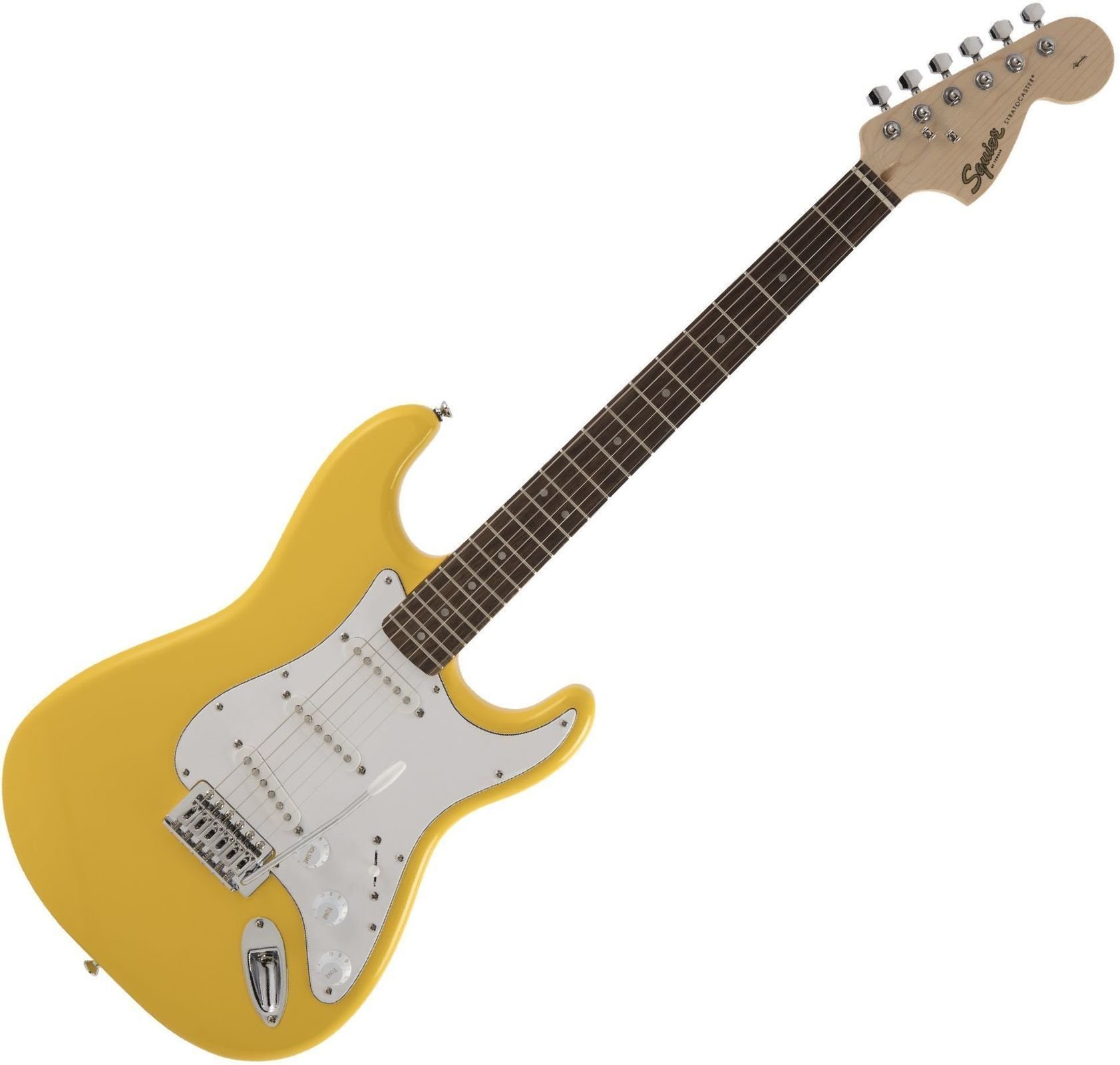 Електрическа китара Fender Squier FSR Affinity Series Stratocaster IL Graffiti Yellow