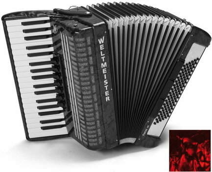 Piano accordion
 Weltmeister Topas 37/96/III/7/3 Red Piano accordion
 - 1