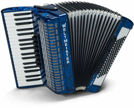 Piano accordion
 Weltmeister Topas 37/96/III/7/3 Blue Piano accordion
 - 1