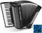 Piano accordion
 Weltmeister Topas 37/96/IV/11/5 Blue Piano accordion
