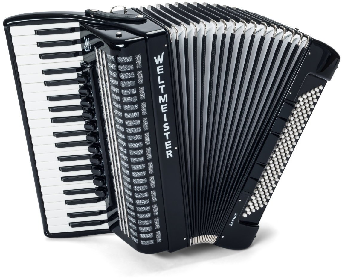 Piano accordion
 Weltmeister Saphir 41/120/IV/11/5 Black Piano accordion