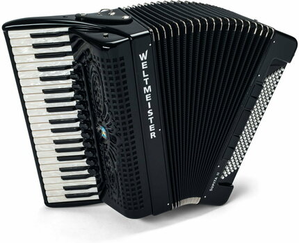 Accordeon met toetsenbord Weltmeister Supita II 41/120/IV/11(3)/5 Cassotto Chin Register Black - 1