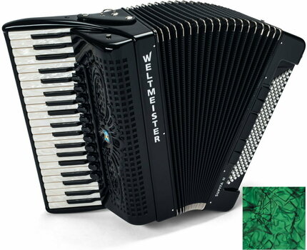 Piano accordion Weltmeister Supita II 41/120/IV/11(3)/5 Cassotto Chin Register Green - 1