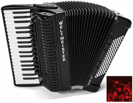 Piano accordion
 Weltmeister Supra 37/96/IV/11/5 Cassotto Red Piano accordion
 - 1