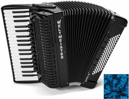 Piano accordion
 Weltmeister Supra 37/96/IV/11/5 Cassotto Blue Piano accordion
 - 1