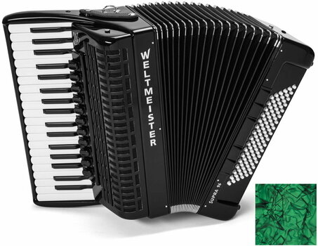 Piano accordion
 Weltmeister Supra 37/96/IV/11/5 Cassotto Green Piano accordion
 - 1
