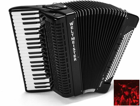 Piano accordion
 Weltmeister Supra 41/120/IV/11/5 Cassotto Red Piano accordion
 - 1