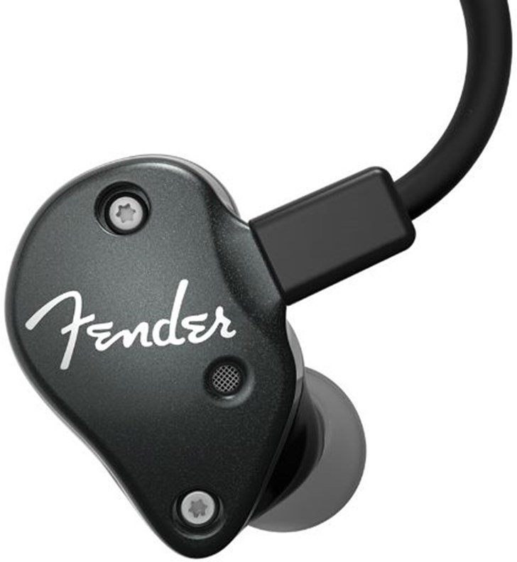 En la oreja los auriculares Fender FXA6 PRO In-Ear Monitors Metallic Black