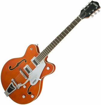 Halbresonanz-Gitarre Gretsch G5422T Electromatic DC RW Orange Satin - 1